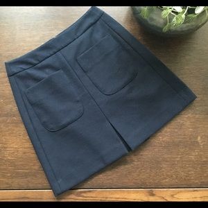 Loft Navy mini skirt with pockets